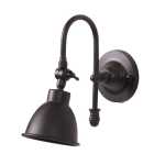 Pasco Metal Wall Light Antique Brass Black - Black