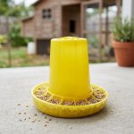 Hanging And Standing Plastic Poultry Feeder - 2.5 Kg
