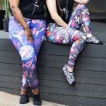 Reversible Leggings She Believed She Could - M Reversible Printed Tights