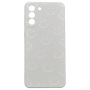Smiley Face Pattern Phone Case For Samsung Galaxy S21 Plus - Cream