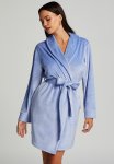 Robe Short Velours Quilt - Hydrangea