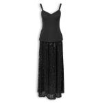 Black Sequins Double Layer Corset Dress
