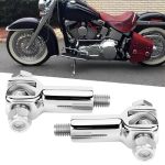 Motorcycle Foot Pegs Supports Mounts Clevis Fits For Harley Davidson Softail 2000-2006 Chrome Harley Pegs Mount Bolts