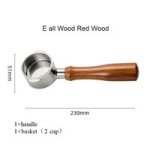 Coffee Accessories 2 Ears Naked Coffee Portafilter E All Wood Red Wood