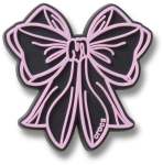 Lights Up Pink Bow Jibbitz - Multi Osfa
