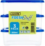 Addis Plastic Fridge Container - 200 Ml