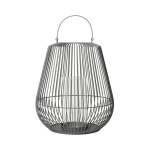 Lantern - Powder Coated Steel In Steel Grey: Small 46X53CM Nidea