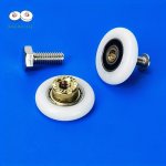 8PCS Shower Door Roller With M4 Or M6 Screws Bathroom Pulley Nylon Roller Rail Wheel Hardware Door Accessories Nylon Rollers Wit