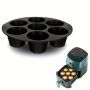 Versatile Silicone Muffin & Cupcake Baking Pan - 7-HOLE Air Fryer Tray Non-stick Kitchen Accessory For Desserts