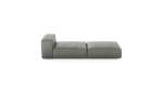 Lounger - Leather - Light Grey - 241CM X 105CM