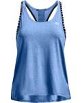 Women's Ua Knockout Mesh Back Tank - River Light Heather Md