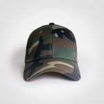 Basic 6 Panel Camo Cap - Camo Brown Osfm