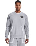 Men's Project Rock Heavyweight Terry Crew - Mod Gray Medium Heather XL