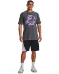 Men's Ua Curry Animated Sketch Short Sleeve - Pitch Gray XL