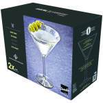 Cocktail Expertise Glam Martini Glass 250ML 2 Glasses Included