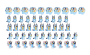 Bluey Sticker Pack - Pack Of 50 Stickers