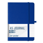 A5 192 Page Lined Journal Hard Cover With Elastic Closure - Navy Blue