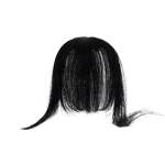 Jet Black Clip-in Bangs