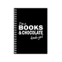 Books Chocolate Girl Notebook - Great Gift Idea - Writing Books Notepad