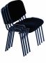 Tocc Contract Fabric Stacking Office CHAIRS-5 Per Box - Black