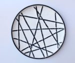 Metal Wall Decoration – Black & White – 4X43 Cm