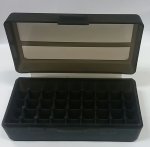 Plastic Ammo Case Small Black 45 Piece