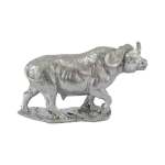 Buffalo On Plinth Silver