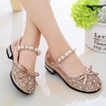 Girl Shoes Little Girl Rhinestone Shoes Summer Children's Princess Shoes For Outdoor dancing