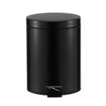 Roma 5L Pedal Bin - Matte Black - Steel