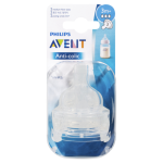 Avent Teat Silicone Med 3M+