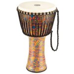 Meinl Percussion Travel Series Djembe 14 Rope Tuned Goat Head : Kenyan Quilt