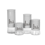 4 Piece Canister Set With Writing Grey