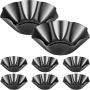 8 Pack Non Stick Taco Salad Bowl Baking Molds 8.5 Inch