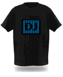 El Panel Tshirts: Sound Activated Light Up Tshirt S-man