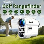 Revasri Golf Rangefinder With Slope And Pin Lock Vibration External Slope Switch For Golf Tournament Legal Rangefinders With Rec