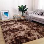 Brown Fluffy Rug Flufbrown