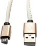 Larry& 39 S Leather Micro-usb Cable White