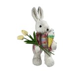 50CM Mrs Bunny W Tulips Le V551 2