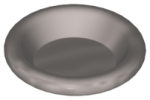 Parts Utensil Dish 3 X 3 6256 - Flat Silver