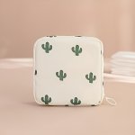 Large Capacity Sanitary Napkin Storage Bag Multi-purpose Cute Portable Organizer Case Coin Purse & MINI Cosmetic Pouch Casual St