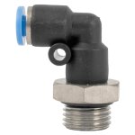 AirCraft Pu Hose Fitting Elbow W o-ring 4MM-1 4" M