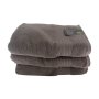 Big And Soft Luxury 600GSM 100% Cotton Towel Bath Towel Pack Of 3 - Brown