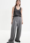Satin Vest Top - Dark Grey