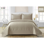 Simon Baker - Rome Quilted Bedspread - Natural Various Sizes - Three Quarter - 180CM X 250CM + 1 Pillowcase 50CM X 70CM +