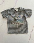 Keedo Blue And White Striped Surfs Up T Shirt 12 18M