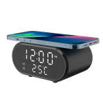 2-IN-1 Alarm Clock And Wireless Charger - White