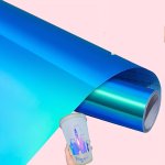 Cheonet Premium Holographic Vinyl Roll - Self-adhesive Permanent Bonding For Diy Projects & Decorations Weatherproof Indoor/outd