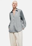 V-neck Blouse - Grey