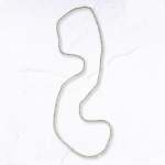 MINI Glass Bead Long Necklace - Clear Free