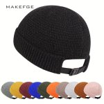1PC Classic Men's Warm Winter Hat Acrylic Knit Beanie Hat For Daily Ideal Choice For Gifts